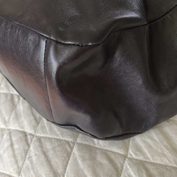 COACH black leather shoulder crossbody bag Large - Picture 6 of 16